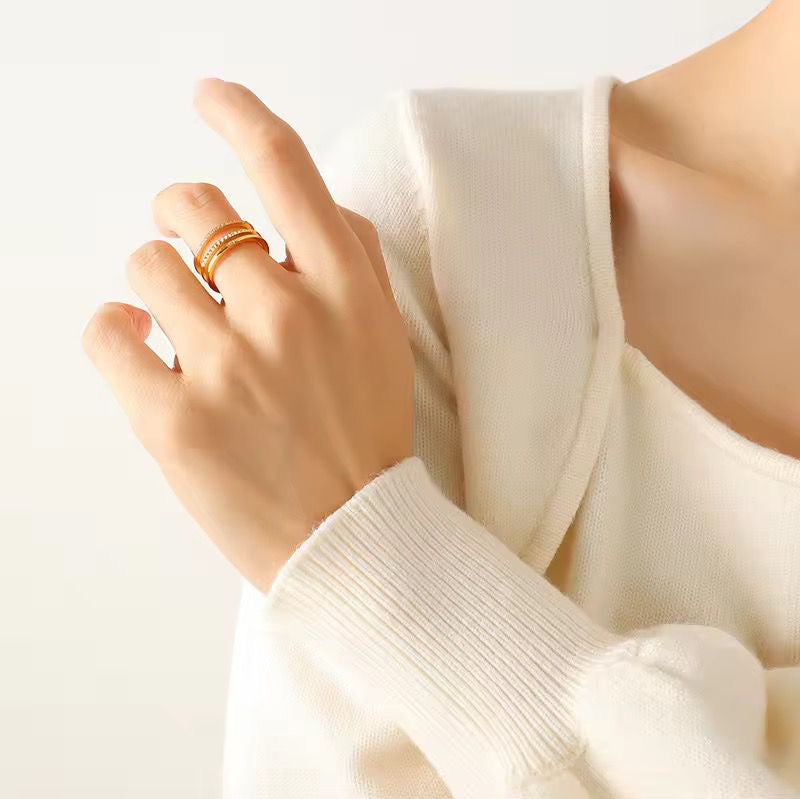 Layla LUX Pave Stacked Ring
