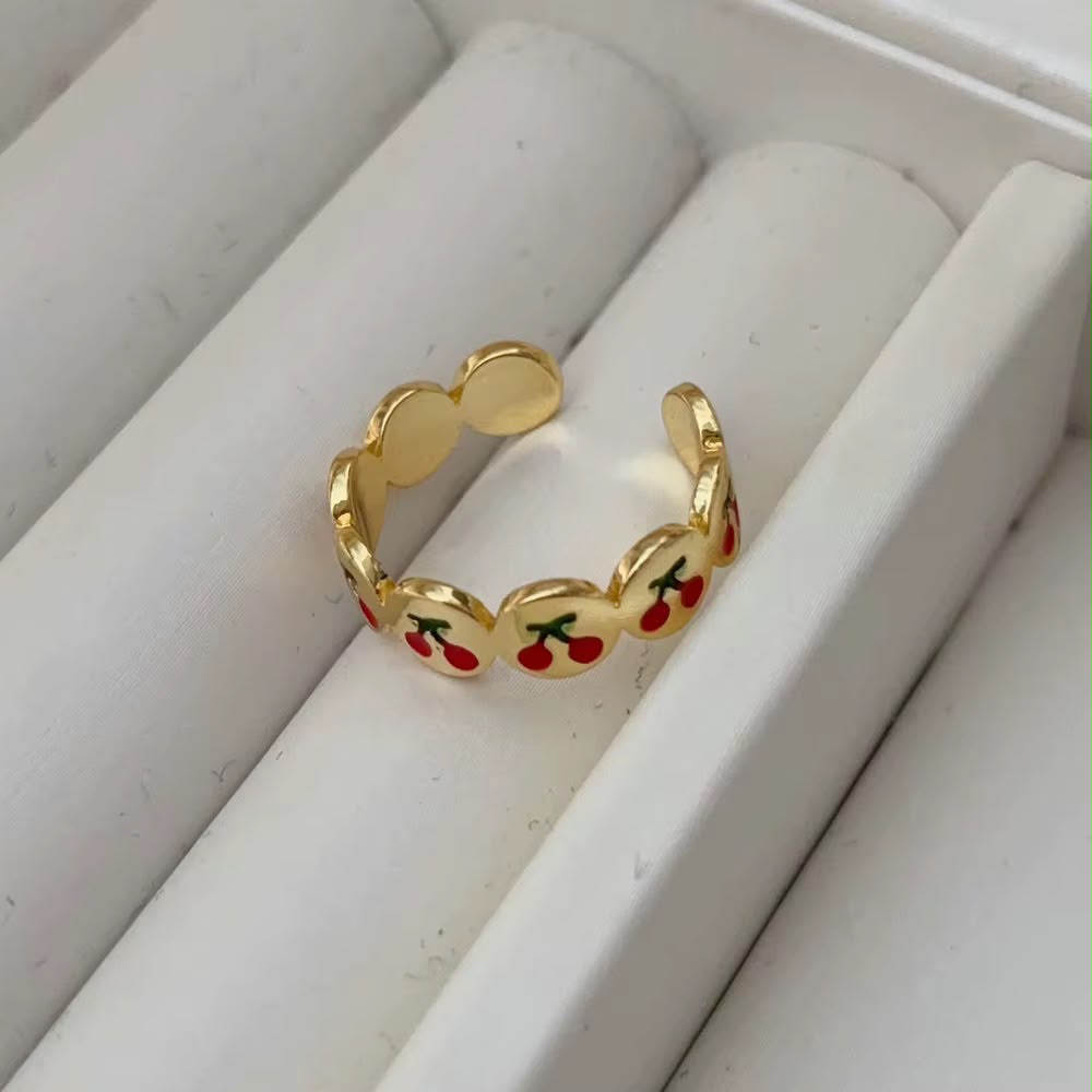 So Cherry Band Ring