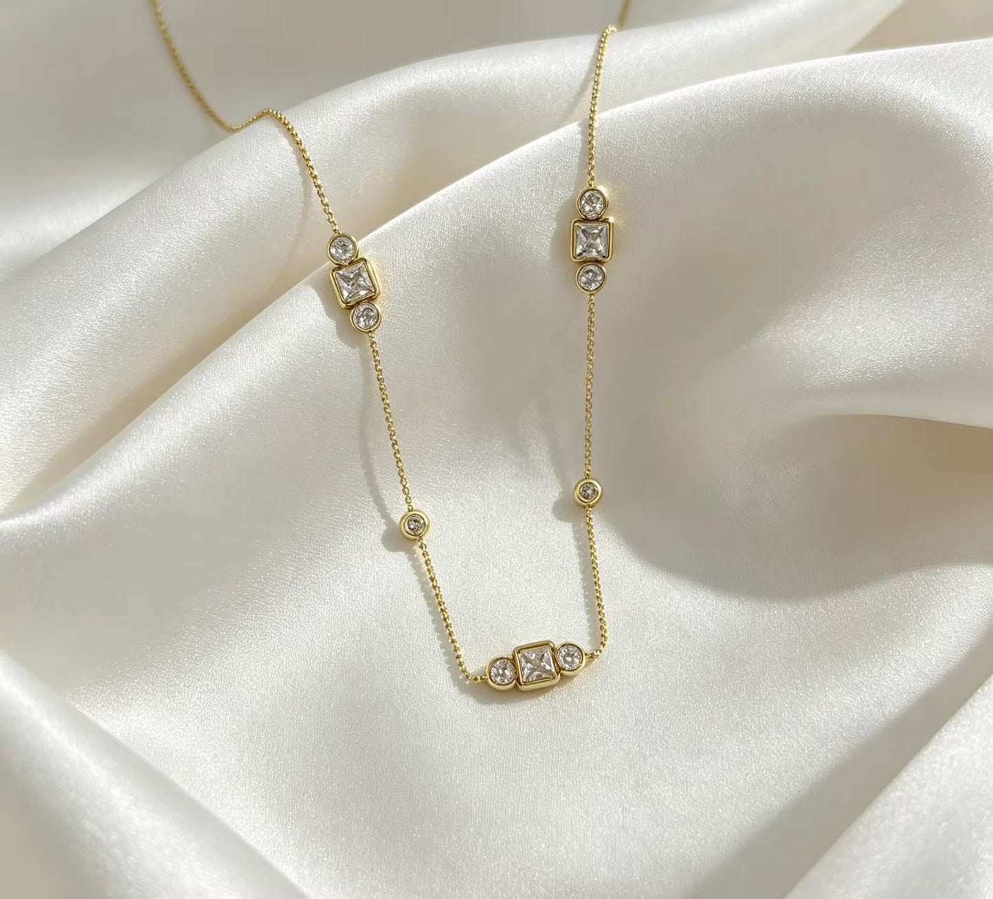 Stella Diamonds Charm Necklace