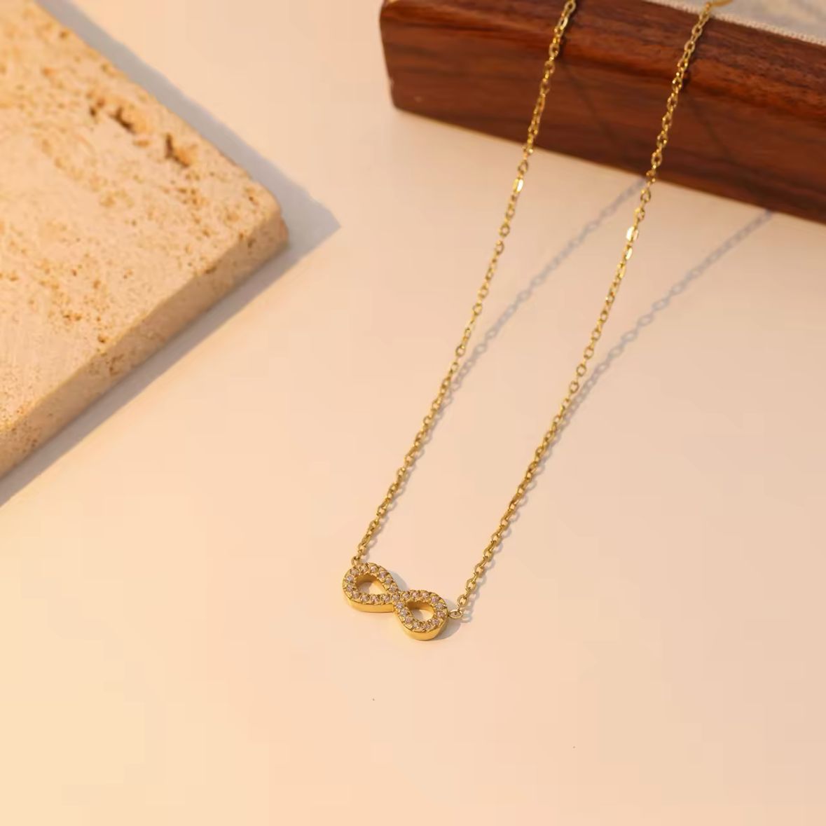 Sparkly Infinity Necklace