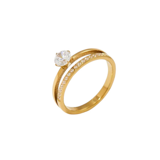 Diamond Destiny Layered Ring -18K