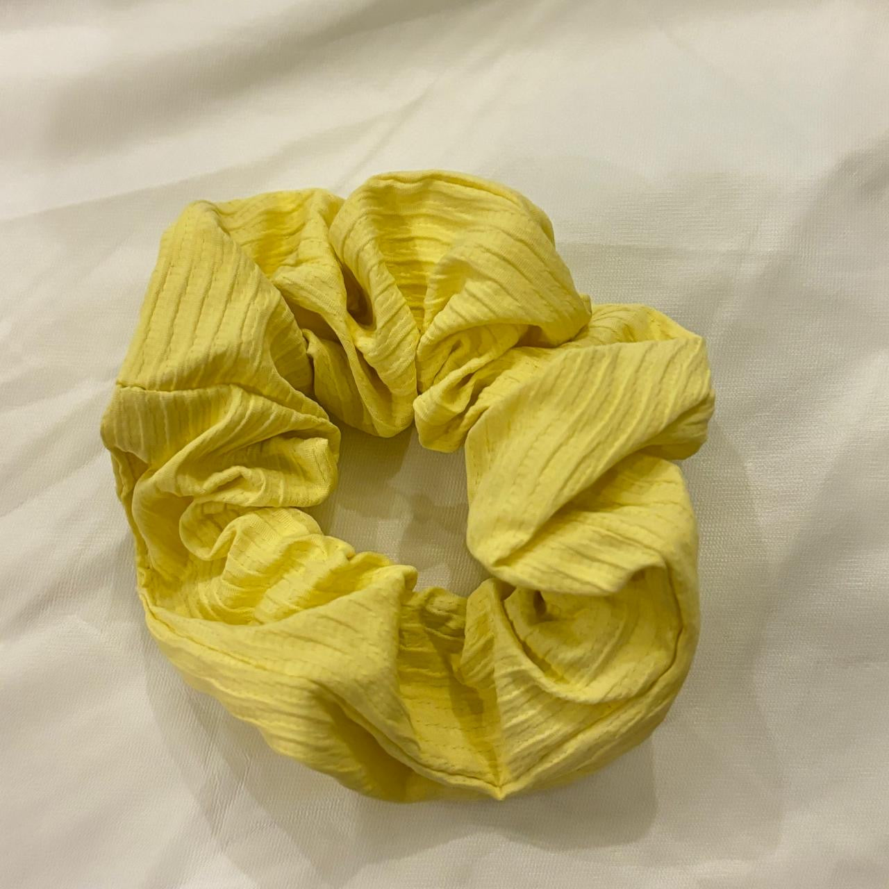 Sunshine Crinkle Textured Scrunchie