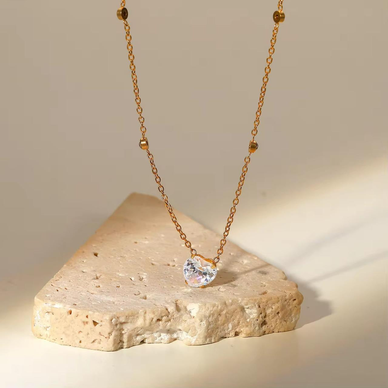 Heart Diamond Delight Necklace