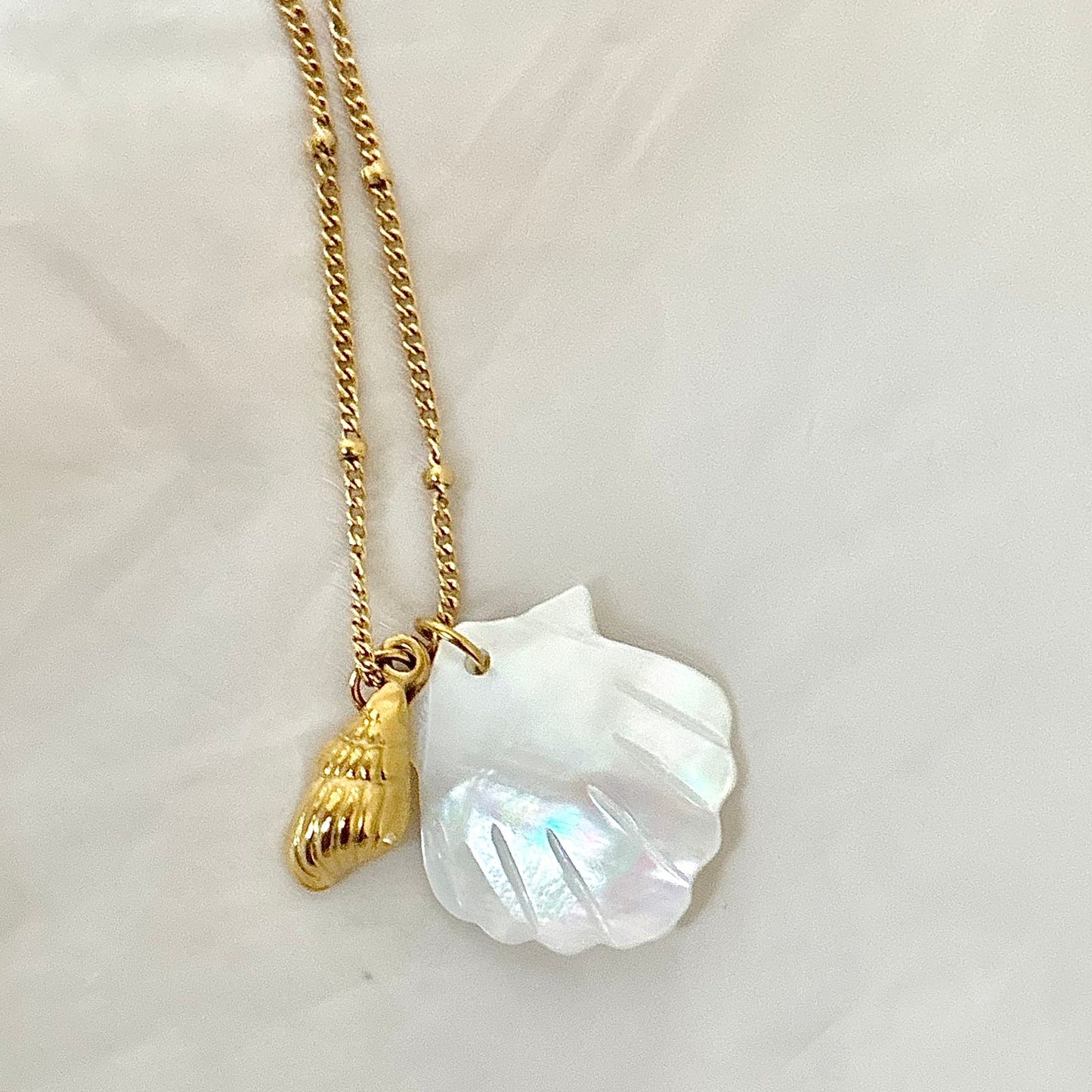 Ocean Whisper Charm Necklace