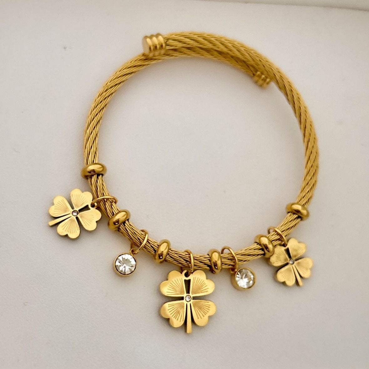 Lucky Charm Cz Bracelet -18K