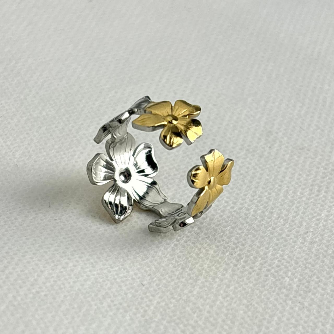 Flora Bloom Ring -Mix Tone