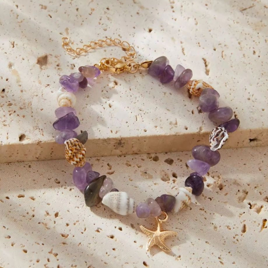 Sea Serenity Bracelet -Amethyst