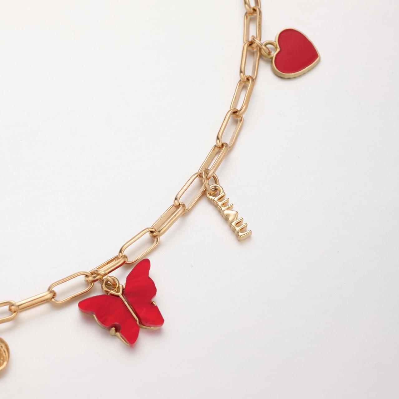 Coquette Rosie Charm Necklace