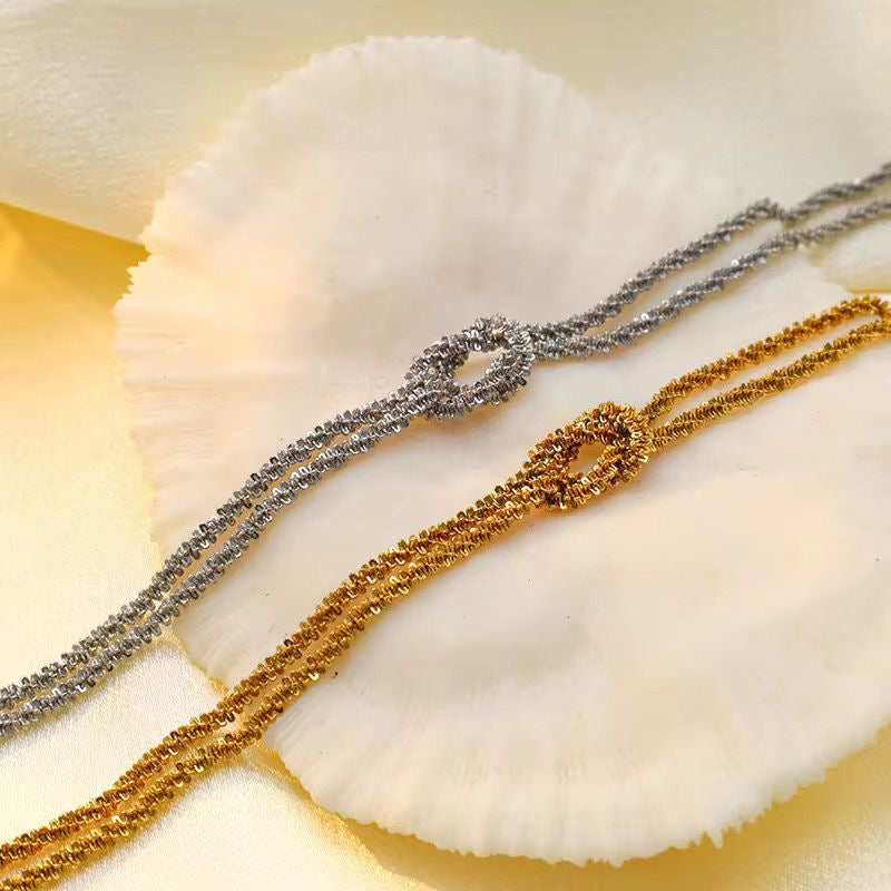 Baby Glitz Knot Bracelet -18K