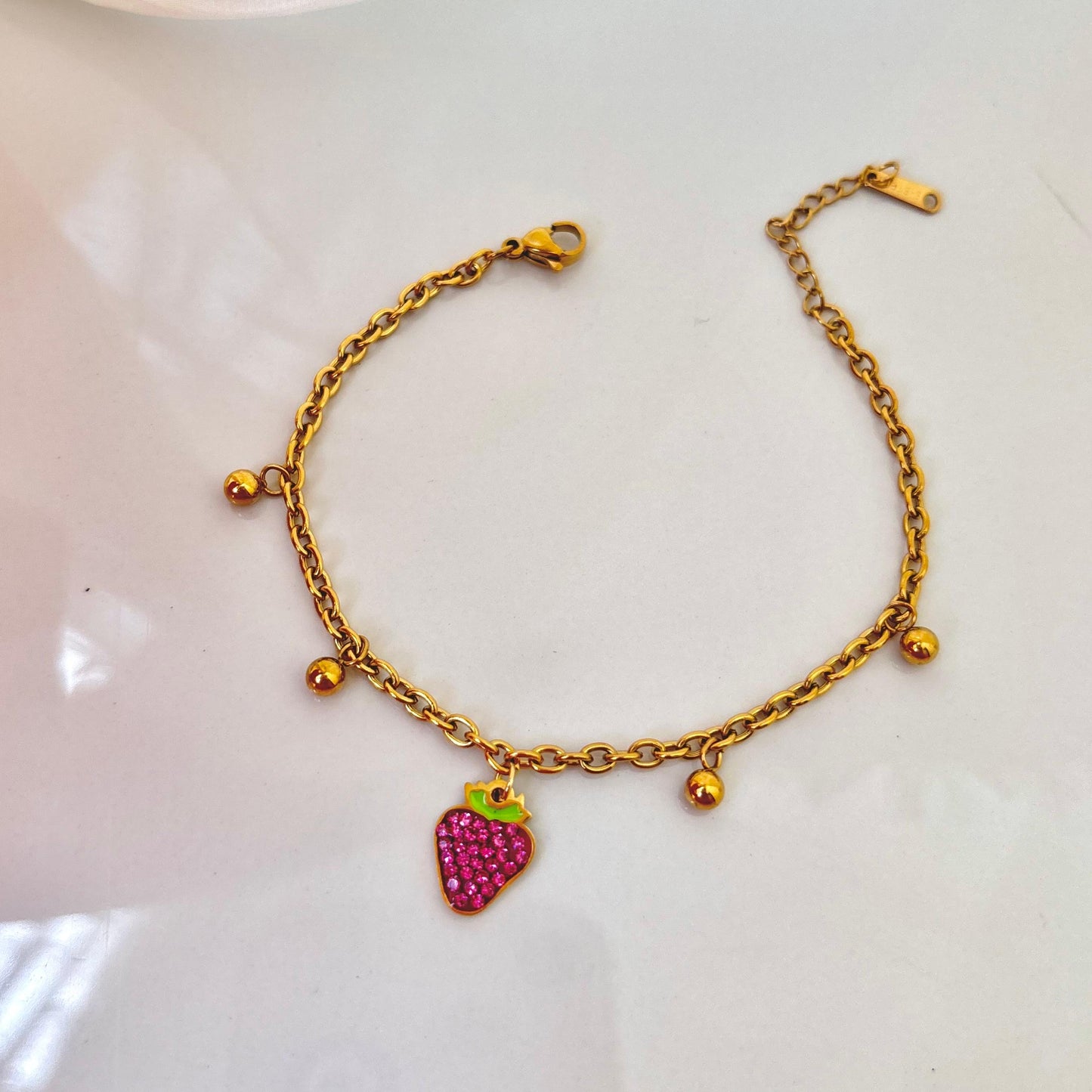 Berry Glitz Charm Bracelet