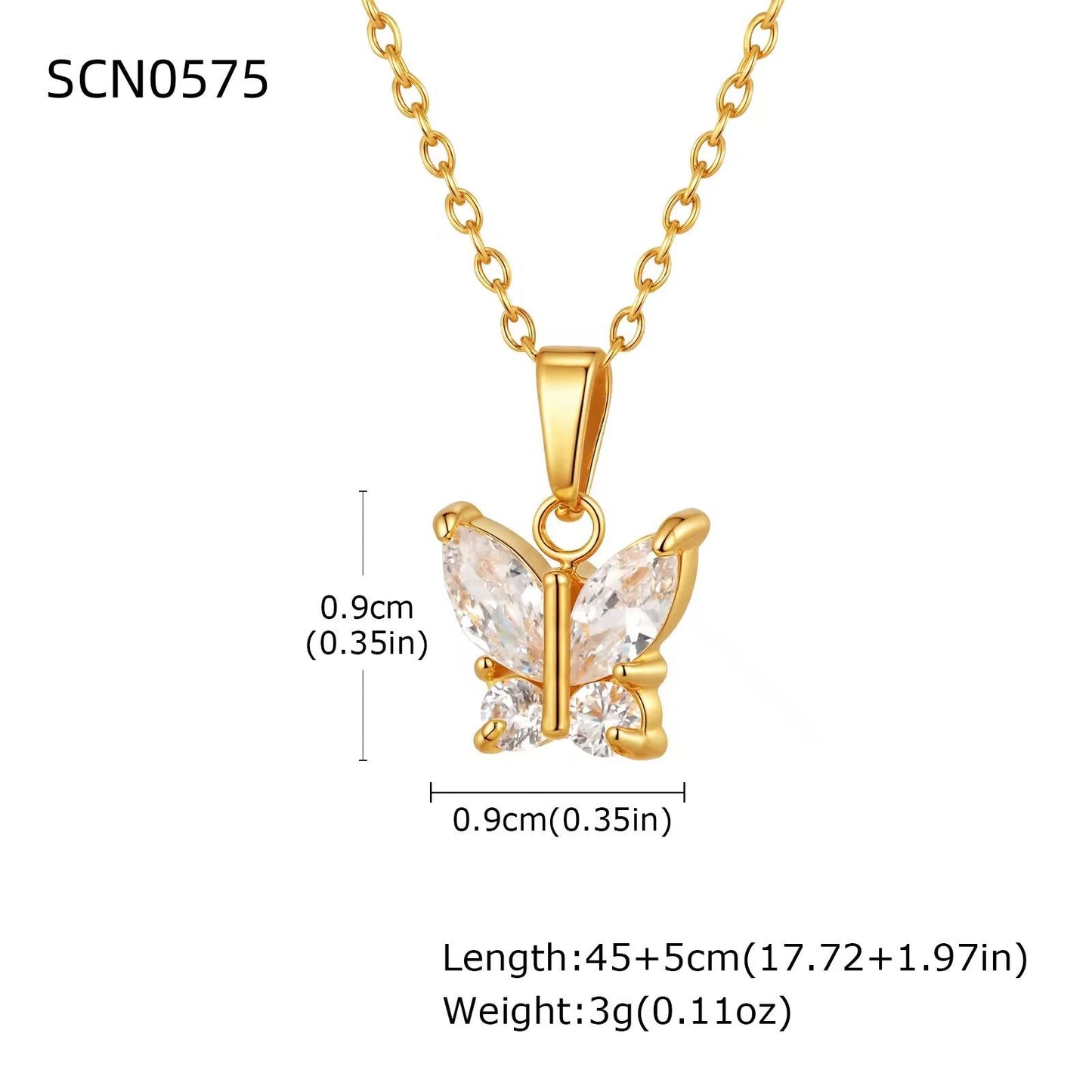 Glass Wings Necklace