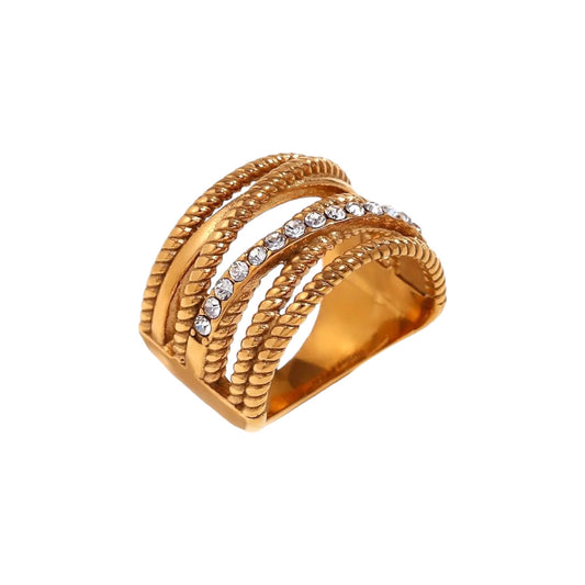 Eternal Swirl Stack -18K