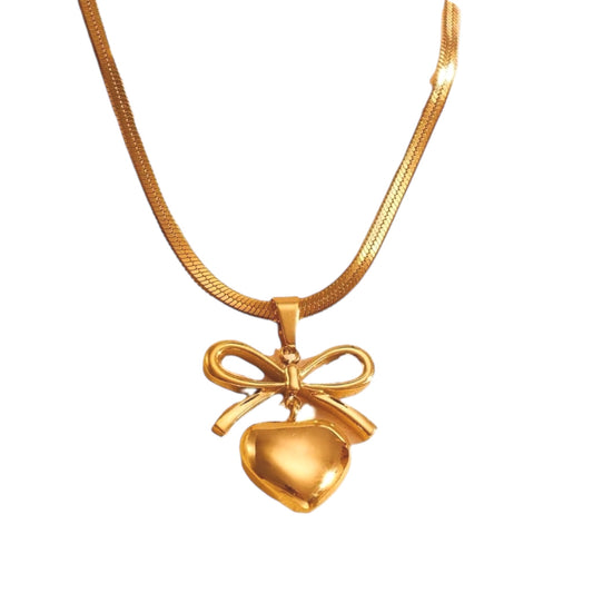 Ballerina Bow Necklace -18K