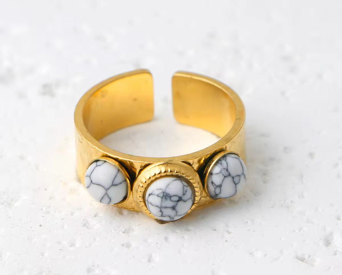 Marble Mars Ring
