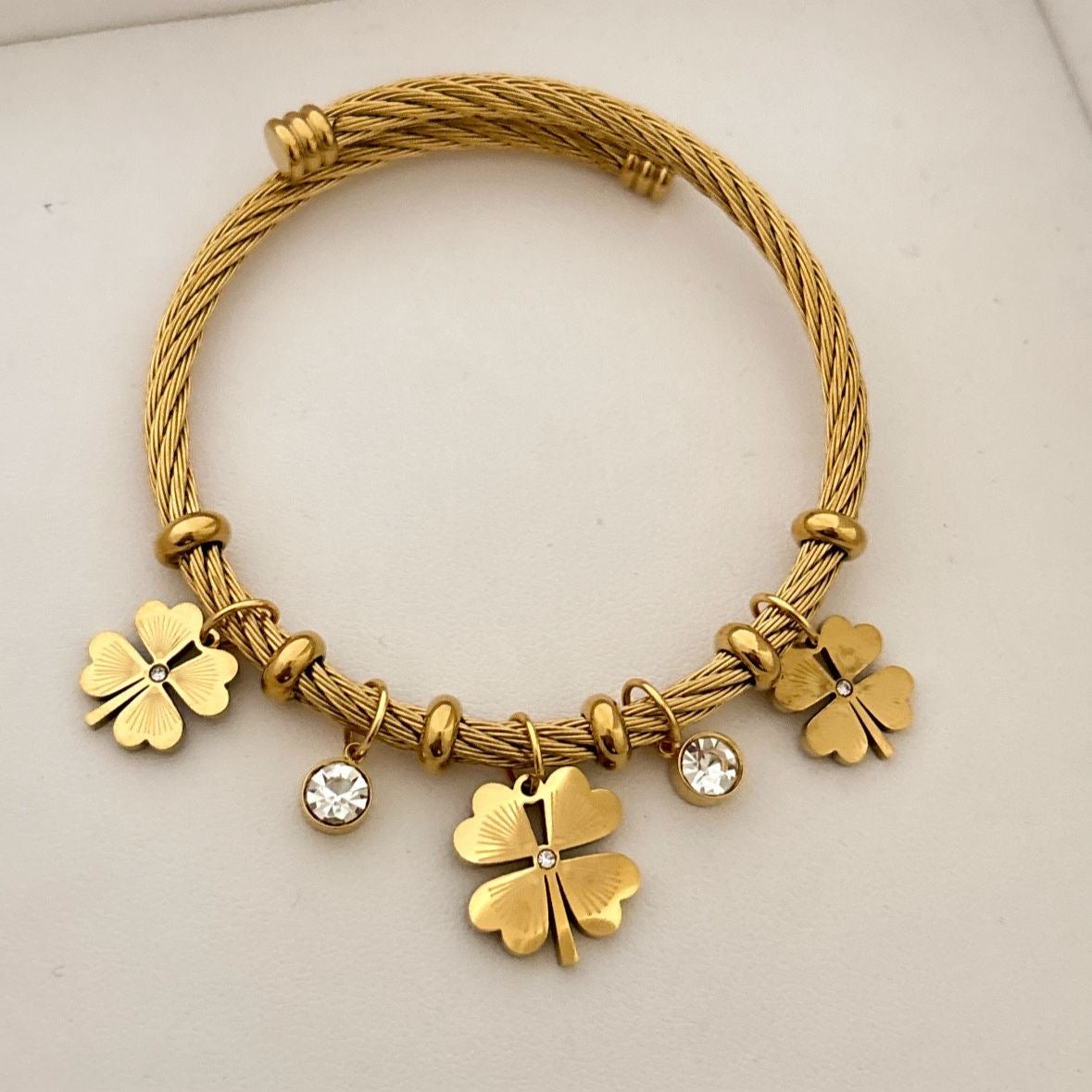 Lucky Charm Cz Bracelet -18K
