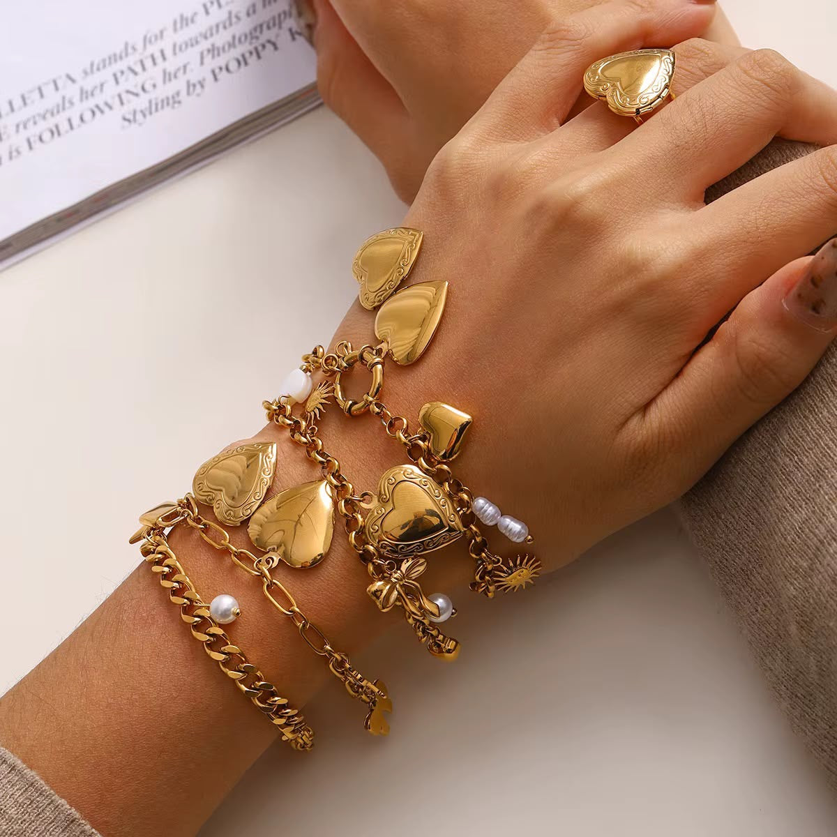Whimsy Vintage Charm Bracelet