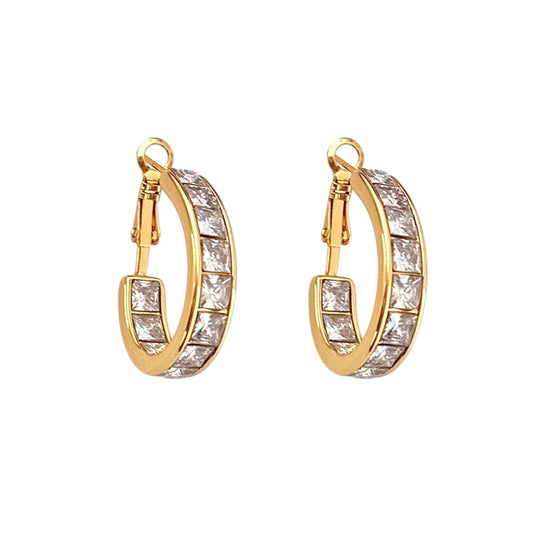 Allure Diamond Hoops