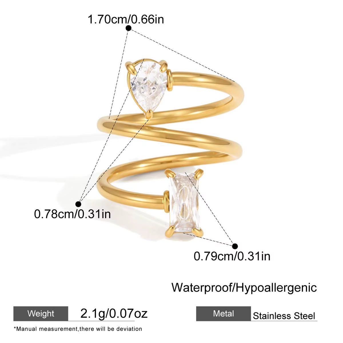 Torsade Étreinte LUX Ring