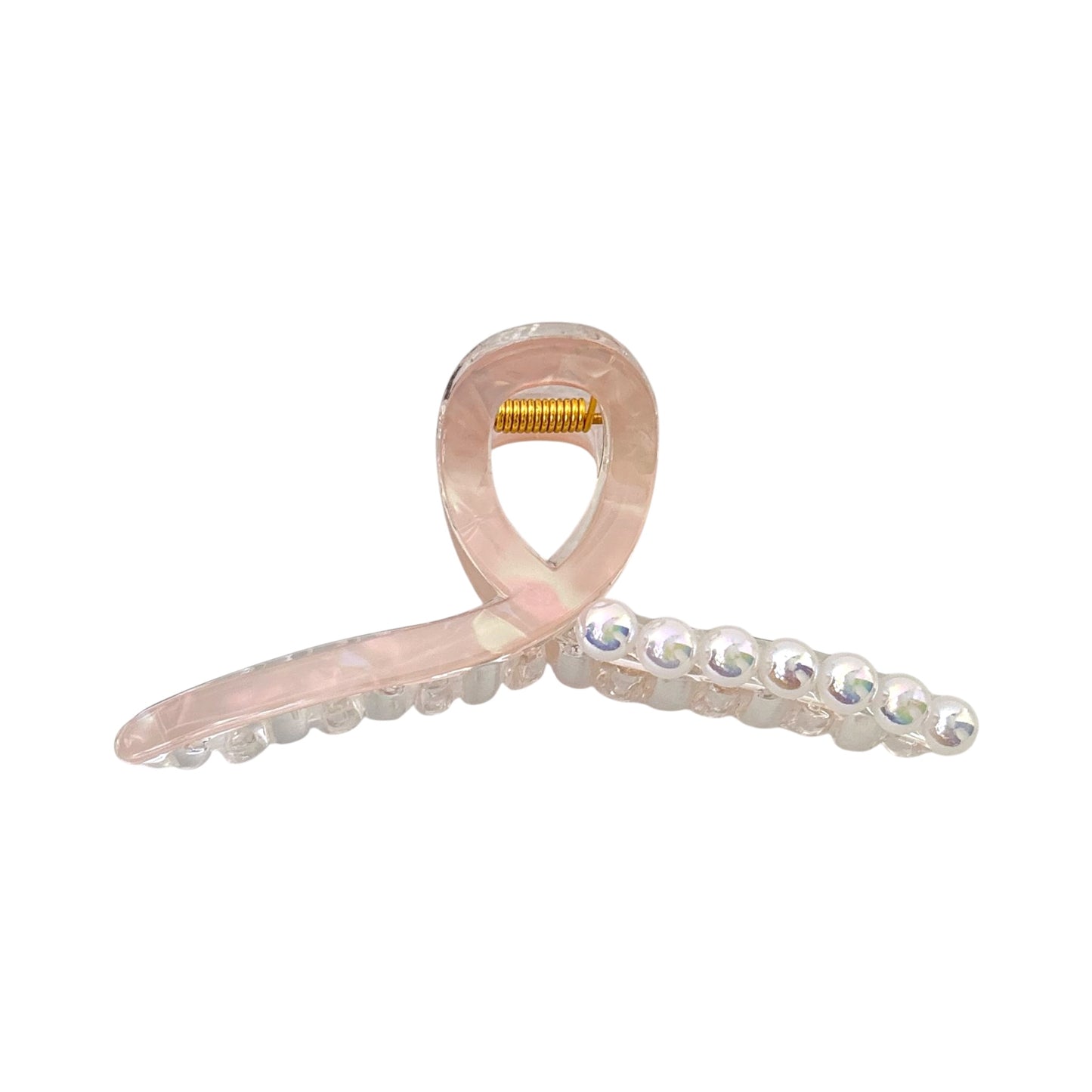 Pearly Knot Claw Clip -Peachy Keen