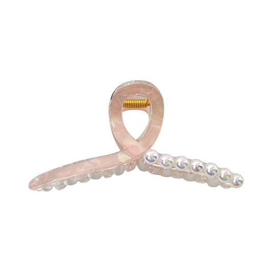 Pearly Knot Claw Clip -Peachy Keen