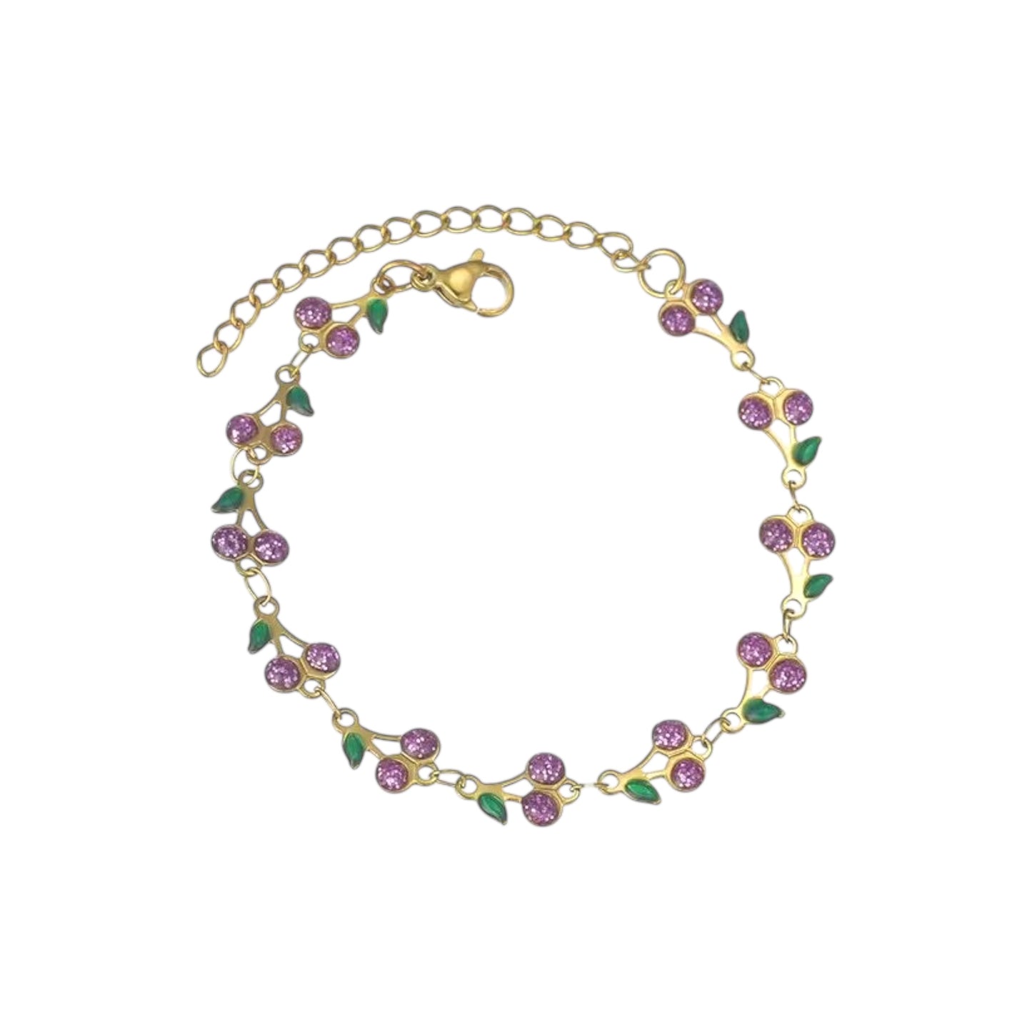 Cherry Crush Bracelet -Purple