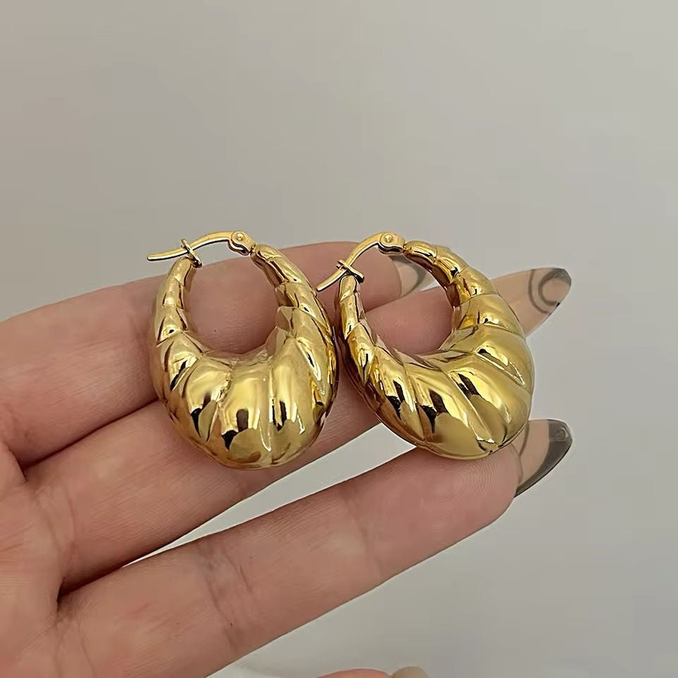 Plot Twist Hoops -18K