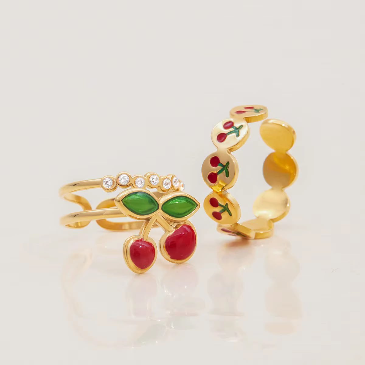 So Cherry Band Ring