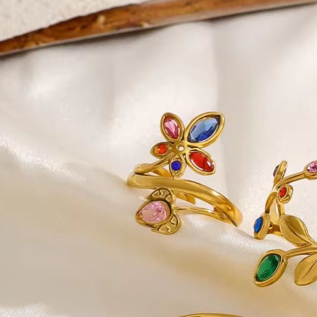 Dandelion Rainbow Ring