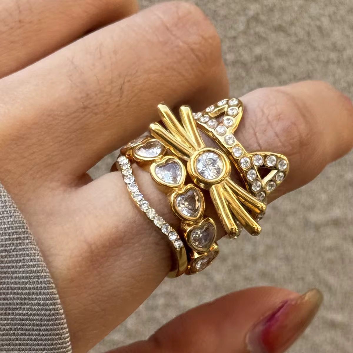 Neko Zircon Pave Ring