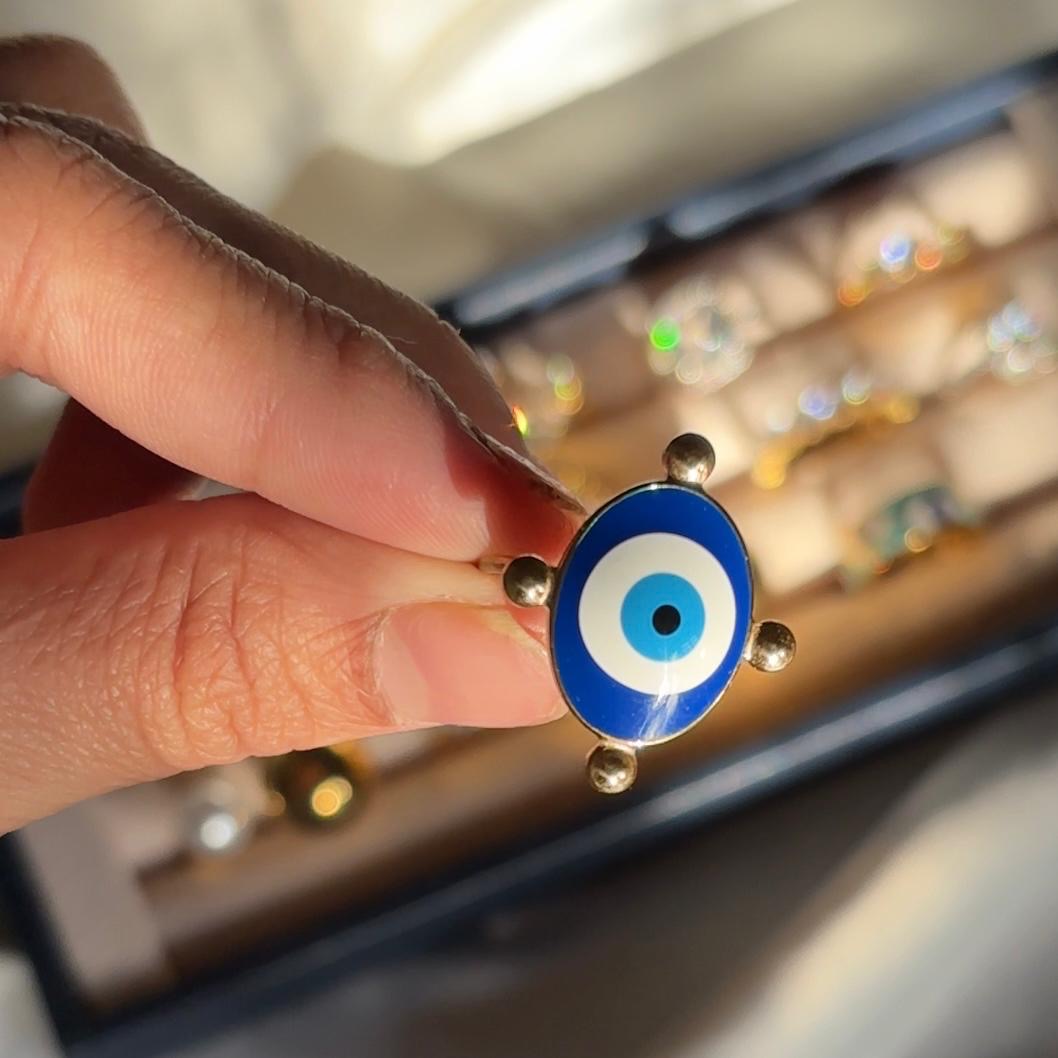 Evil Eye Signet Ring