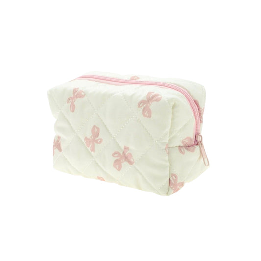 Cutesy Quilted Travel X Makeup Bag