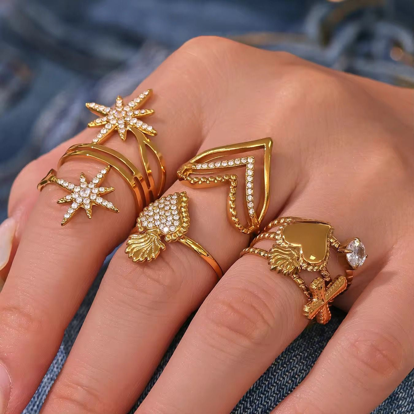 Sparkler Star Burst Ring