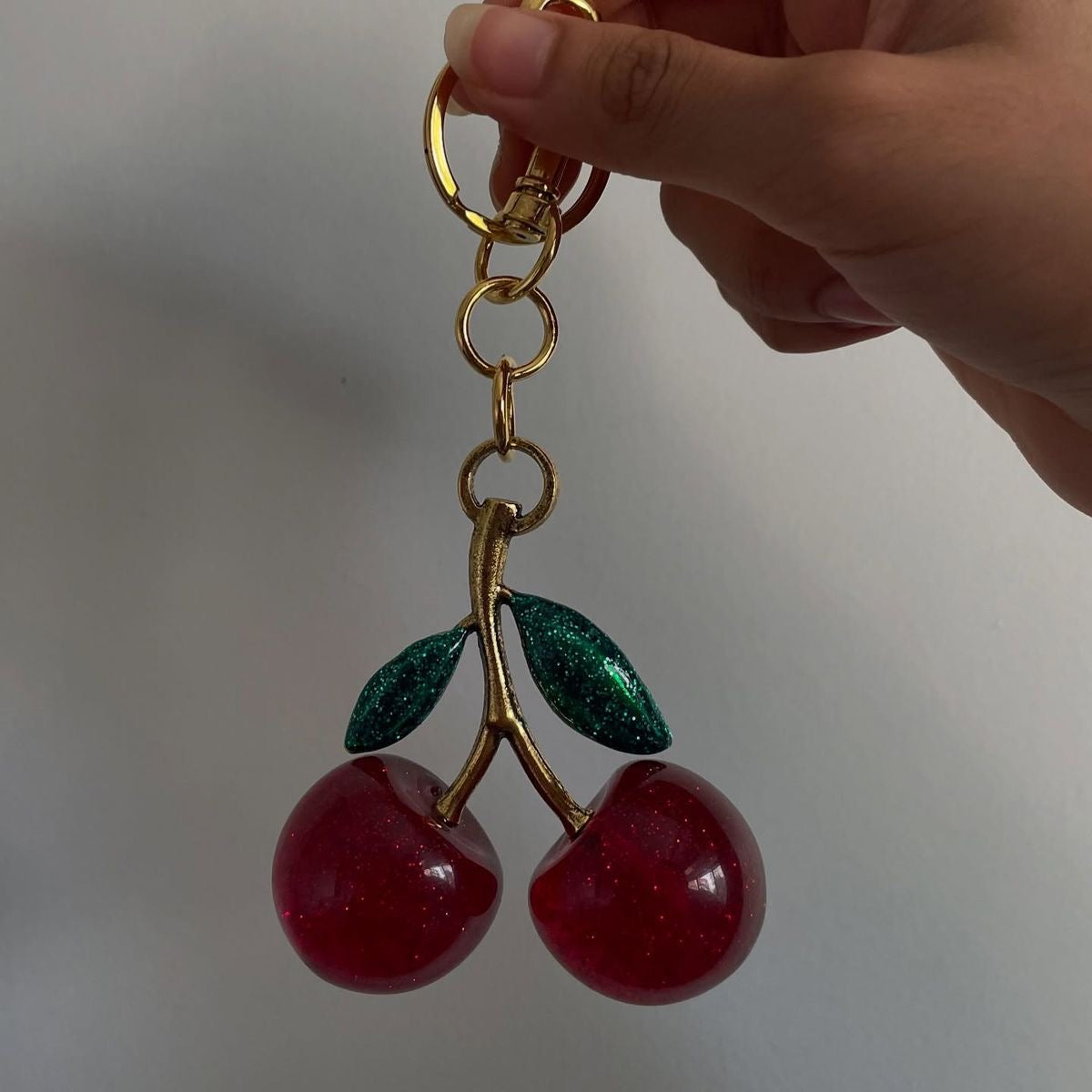 Cherry Charm Keychain