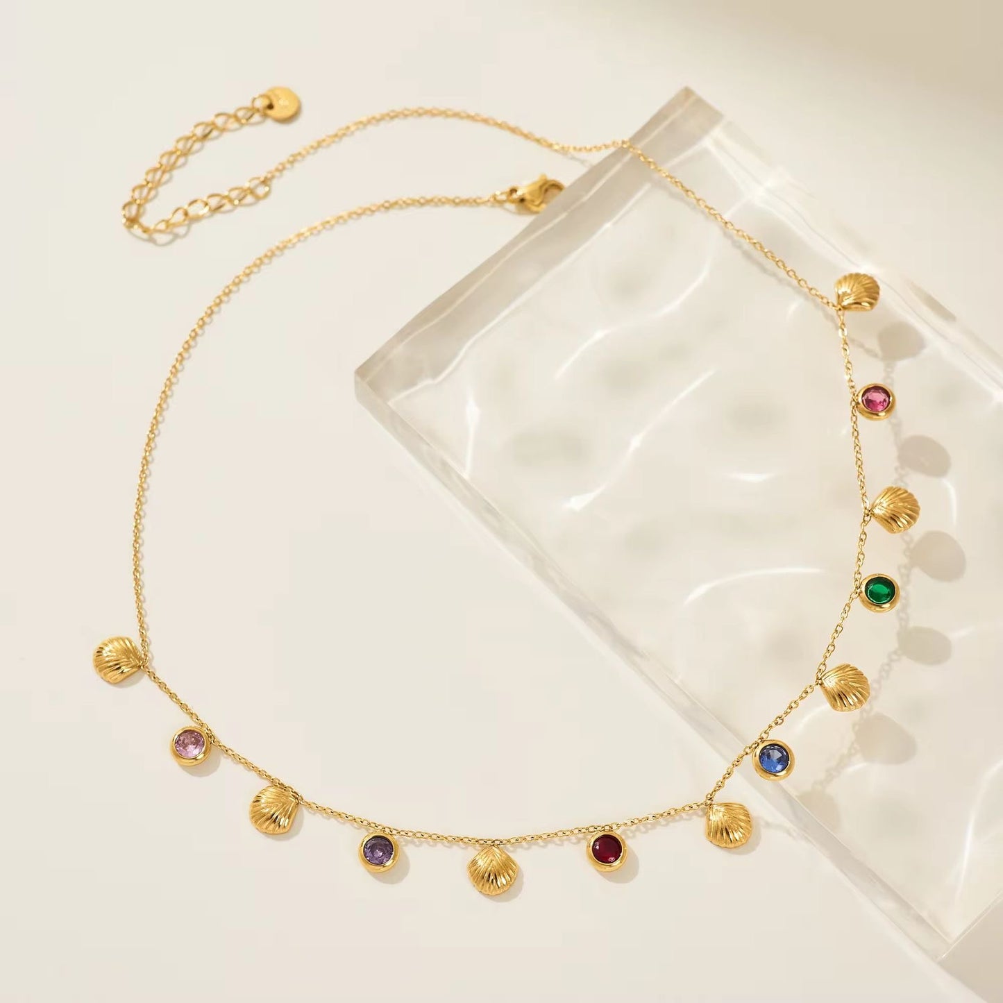 Gem Whisper Cz Charm Necklace