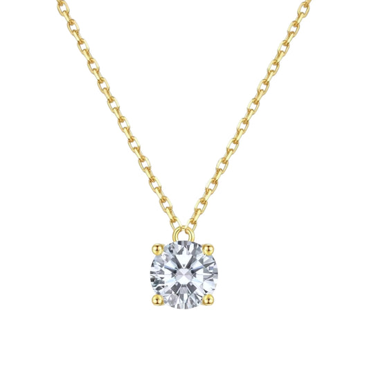 Sparkly Solitaire Necklace