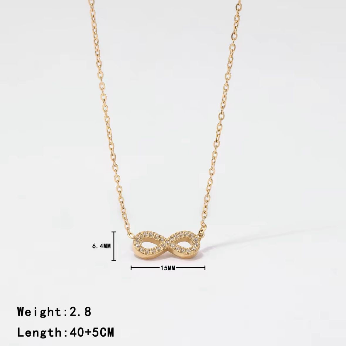 Sparkly Infinity Necklace