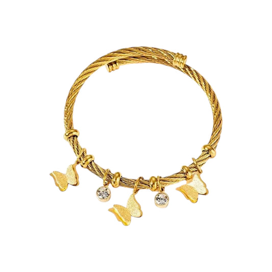 Frosted Flutter Charm Bracelet