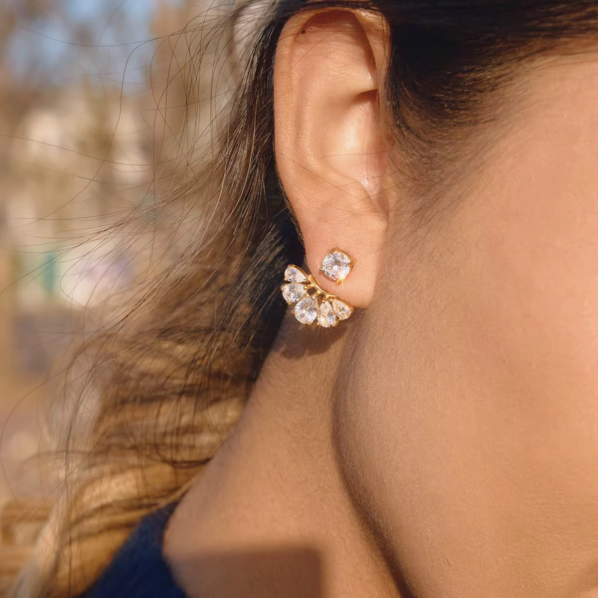 Couronne LUX Earrings -Two Ways