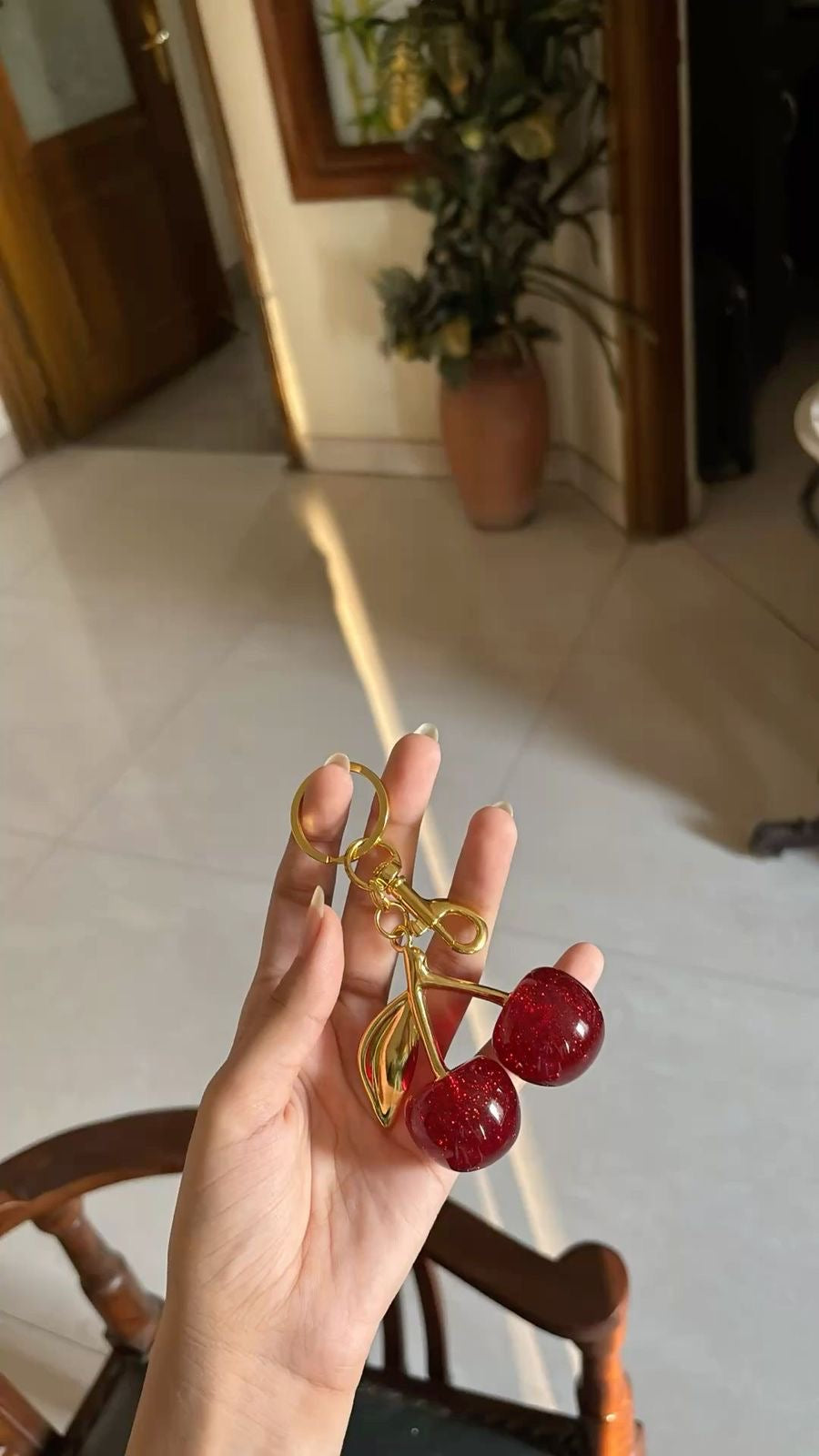 Cherry Charm Keychain / Bag Charm