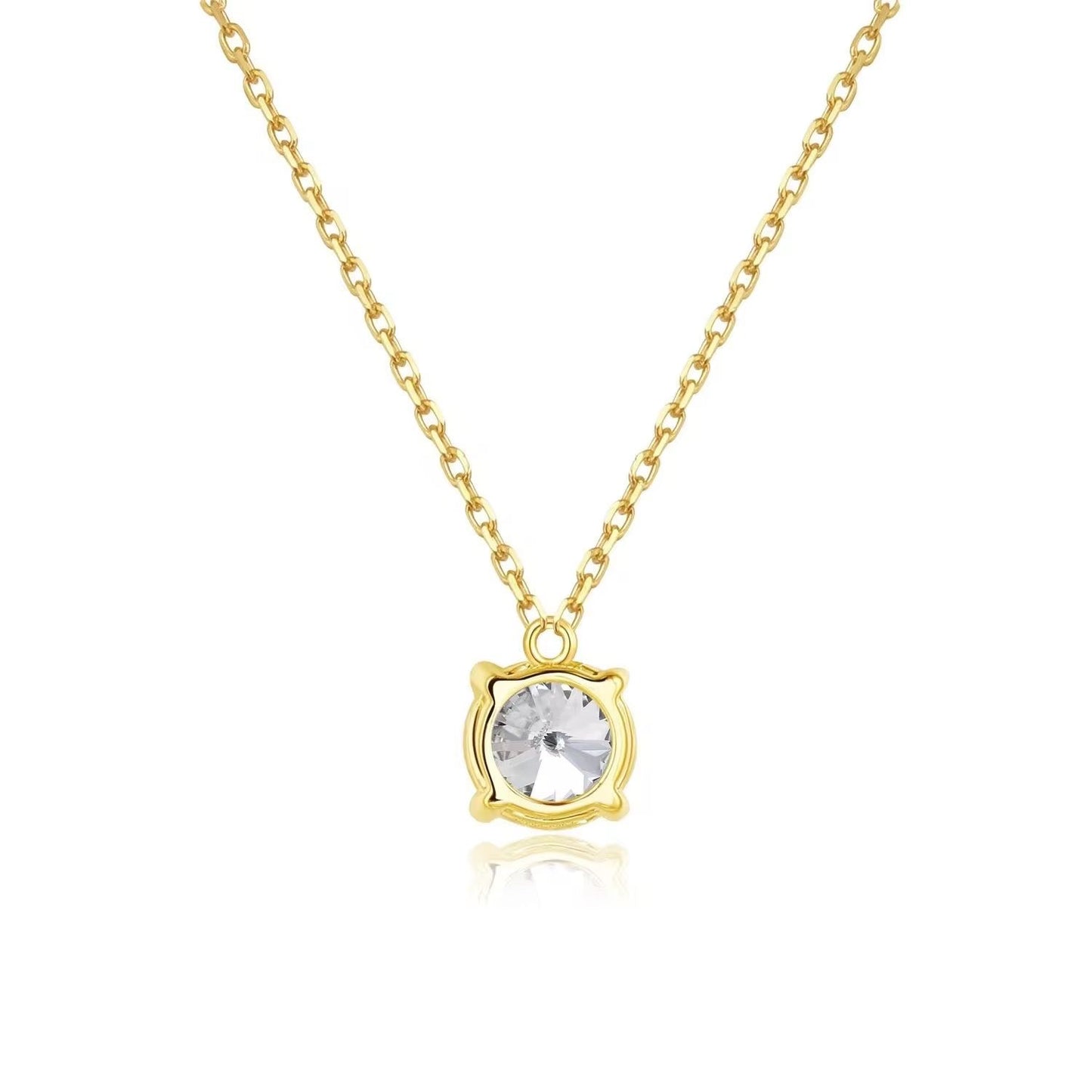 Sparkly Solitaire Necklace