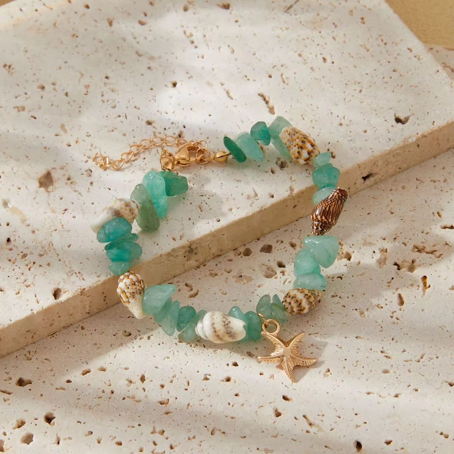 Sea Serenity Bracelet -Green Adventurine