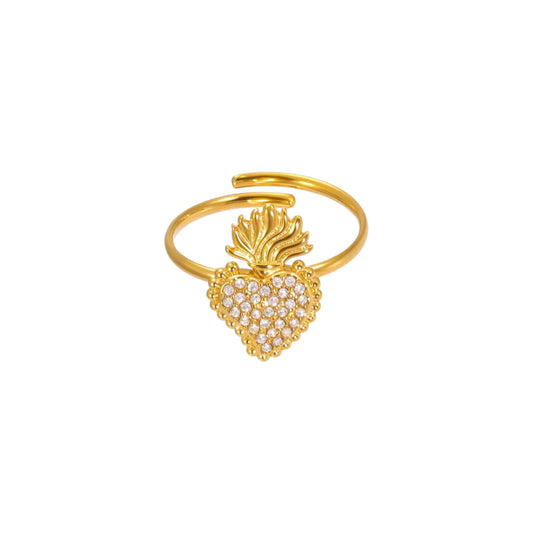 Berry Crownie Pave Ring