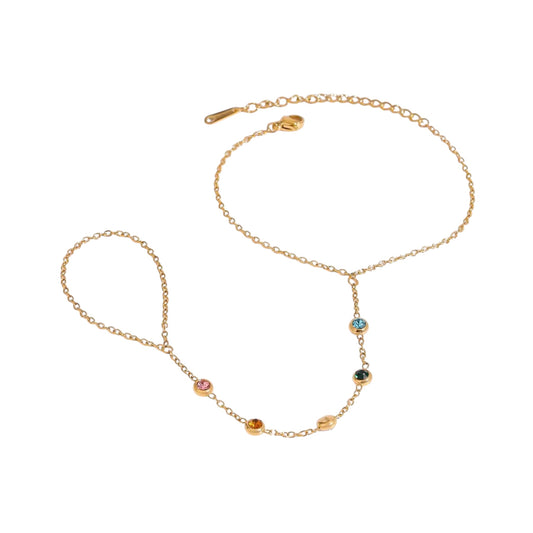 Reef Multi Gem Hand Chain