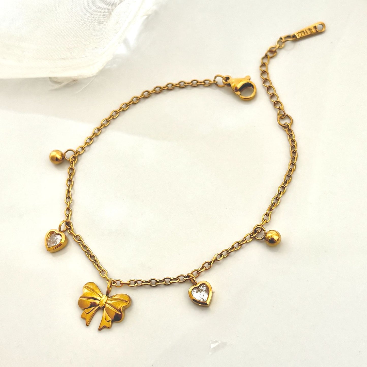 Bow Amour Charm Bracelet