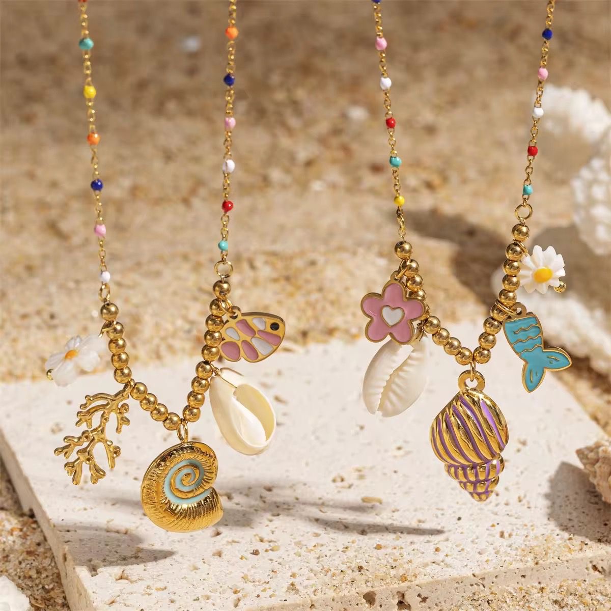 Under The Sea Charm Necklace