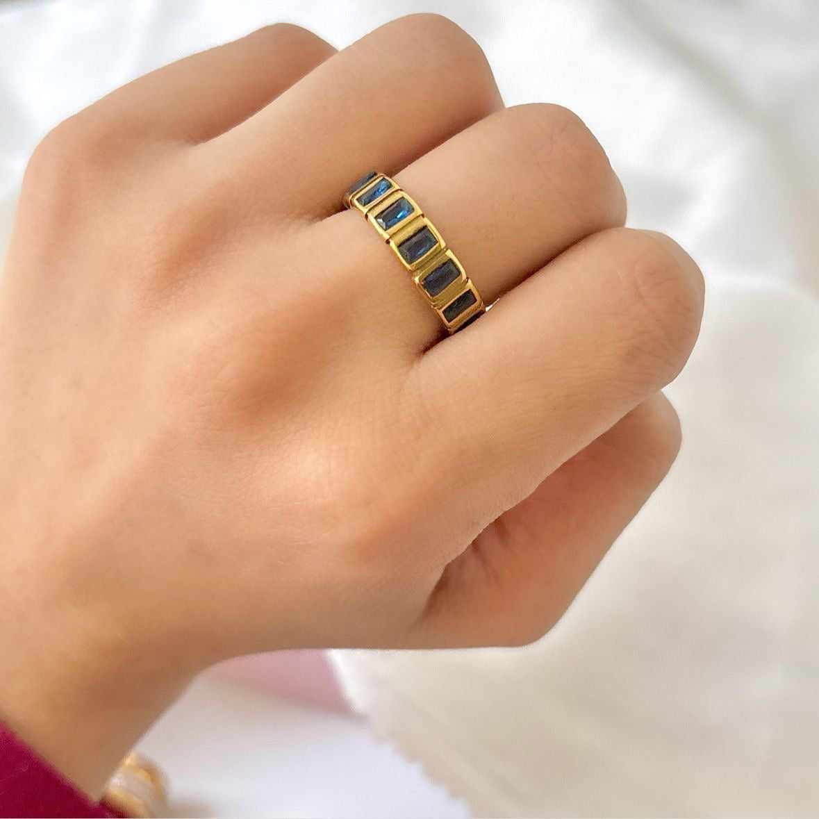 Nebula Navy Blue Ring