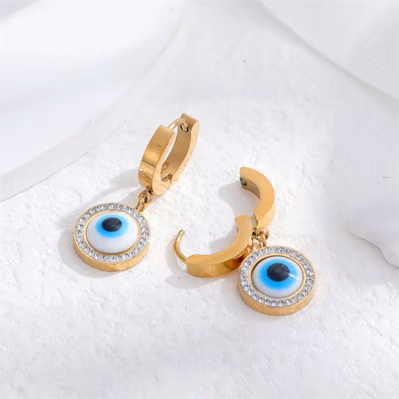 Evil Eye Huggies -18K