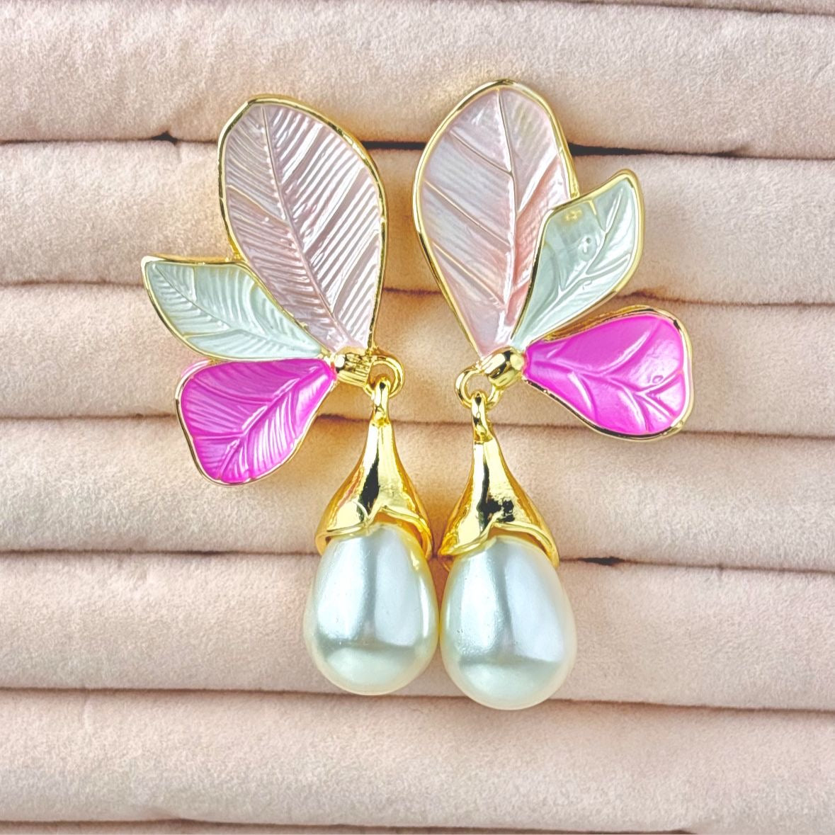 Petal Earrings -Pink Affair