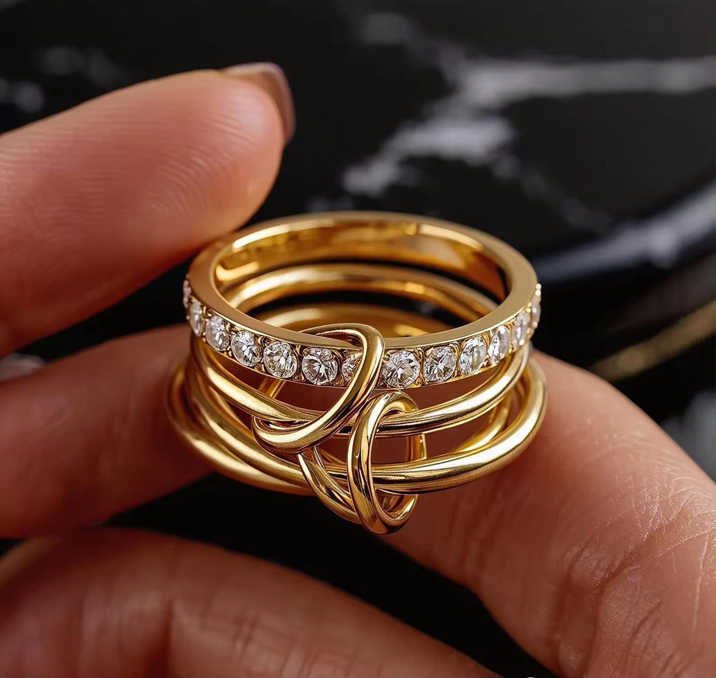 Timeless Interwine Stack Ring