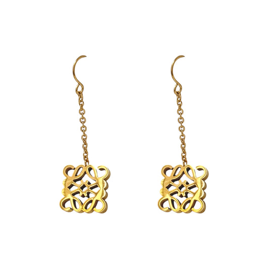 Lo Luxe Drop Earrings -18K